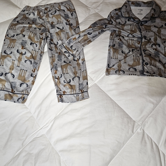Simple Joys by Carter's - Moose Print 2-Piece PJ Set - Size 5T, New in Bag! - Picture 7 of 11